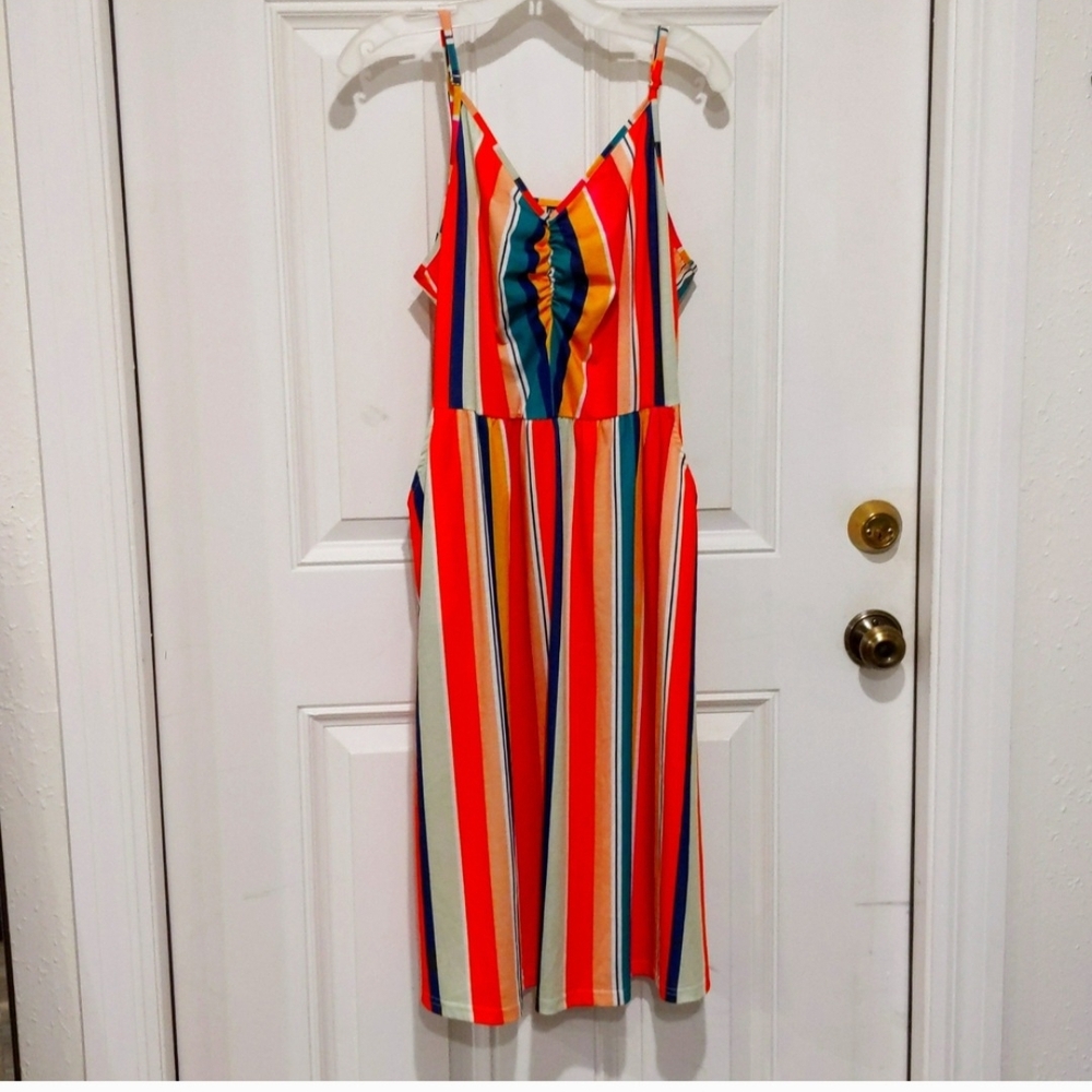 Colorful Striped Sundress